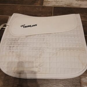 Ultra Thinline White Quilted Saddle Pad